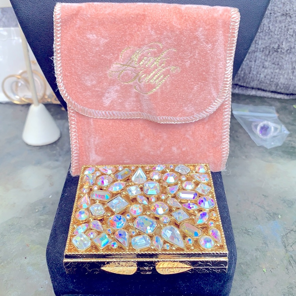 Kirks Folly crystal studded compact